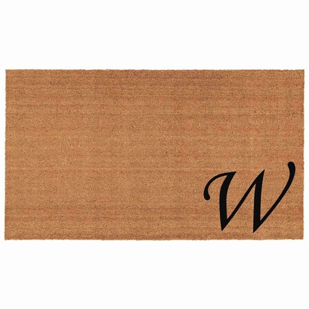 Calloway Mills Monogram Door Mat, Black, Natural, 24 in W x 36 in L 153622436W